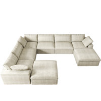 Kenda 8 - Piece Upholstered Sectional by Ebern Designs