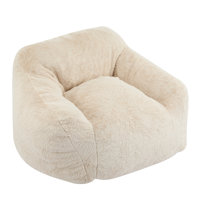 Ben Faux-Fur Bean Bag Chair With Armrests by Trule