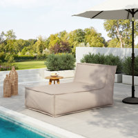 Carl Outdoor Bean Bag Lounge Chair With Removable Cover by Trule