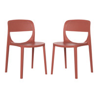 Outdoor Stacking Dining Side Chair by George Oliver