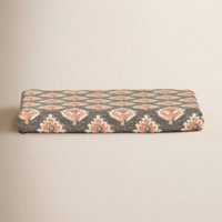 Caigan Birch Lane Nomad Clay 2" Patterned Dining Chair Seat Pad with Ties by Birch Lane