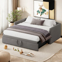 Upholstered Daybed With Pop Up Trundle by Red Barrel Studio