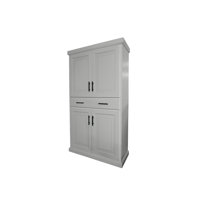 Savannah Solid Wood Kitchen Pantry cabinet with drawer by Red Barrel Studio