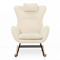 Rocking Chair,Teddy Upholstered Rocker