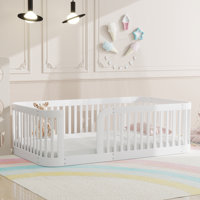 Floor Bed With Fence by Harriet Bee