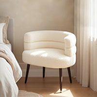 Dressing Stool, Cream Style Makeup Chair by George Oliver