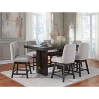 Burkhaus Counter Height Dining Table and Barstools by Hokku Designs