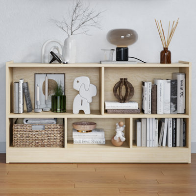 Montessori Shelf 5-section With Blackboard 23.6" H X 43.6" W Bookcase by Isabelle & Max