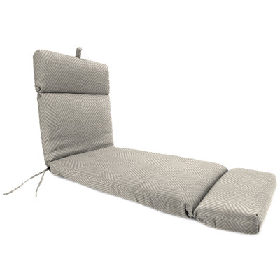 72" x 22" Outdoor Chaise Lounge Cushion with Ties and Loop by Red Barrel Studio