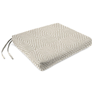 19" x 17" Outdoor Seat Cushion with Ties (Set of 2) by Hokku Designs
