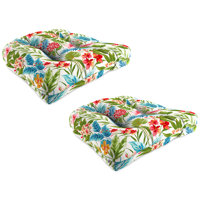 19" x 19" Contoured Outdoor Wicker Seat Cushion (Set of 2) by Red Barrel Studio
