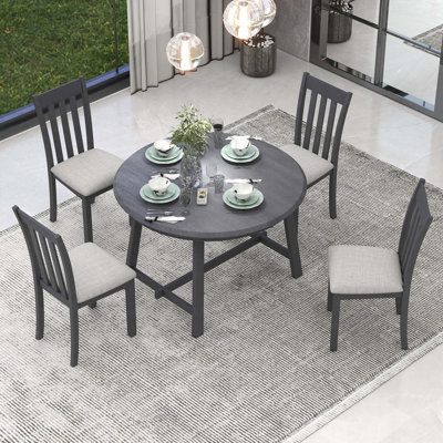 5-Piece Wood Dining Table Set by Gracie Oaks