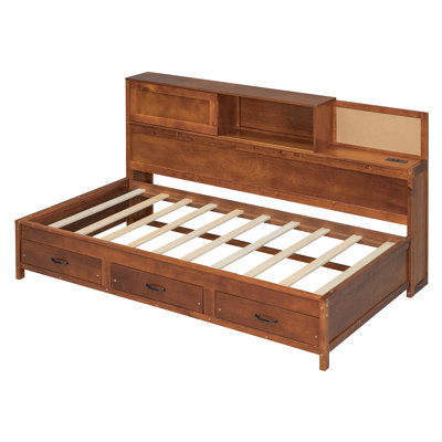 3 Drawers Daybed With Storage And Outlets by Red Barrel Studio
