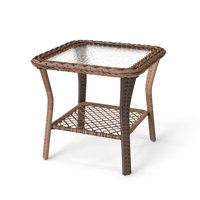 Patio Wicker Side Table by Winston Porter