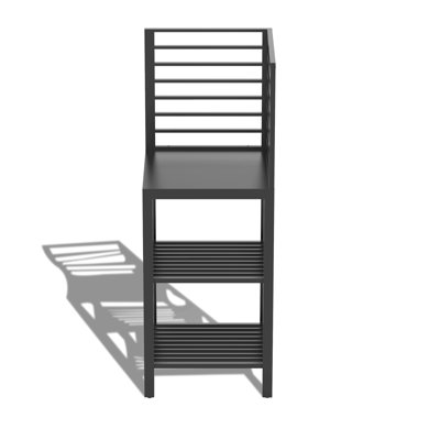 Outdoor Kitchen Island With Storage, Aluminum Kitchen Storage Island Outdoor Prep Table With Double Storage Rack, Freestanding Outdoor Corner Cabinet by Latitude Run