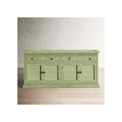 Rustic 80" Sideboard Buffet with shutter doors by Red Barrel Studio