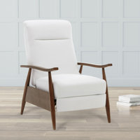 Sarasota Wood Arm Push Back Recliner