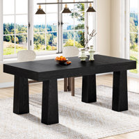 63-Inch Wood Modern Dining Table For 4-6 People by Ebern Designs