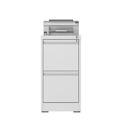 2 Drawers Metal Vertical File Cabinets with Lock-Durable for Home & Office. by Inbox Zero