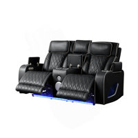 Fortuner Modern Style Upholstery Recliner Loveseat Made With Wood & Massage Function Included