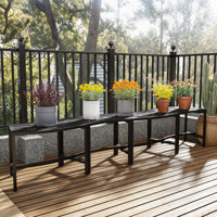 4-Piece Black Iron Fire Pit Patio Seating Set by Latitude Run