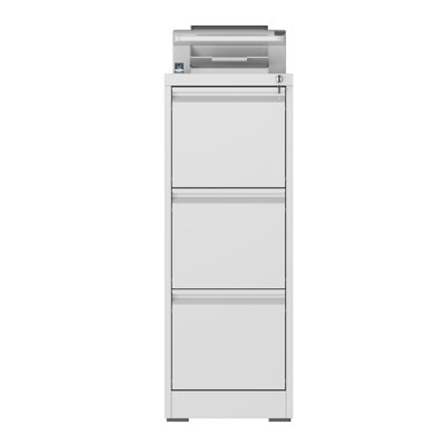 3 Drawers Vertical Metal File Cabinets with Lock-Durable for Home & Office. by Ebern Designs