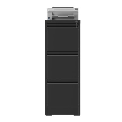 3 Drawers Vertical Metal File Cabinets with Lock-Durable for Home & Office. by Ebern Designs
