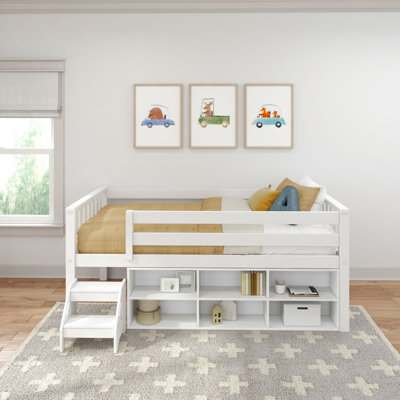 Soren Ultra Low Loft with Bookcase by Harriet Bee
