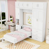Murphy Bed with Wardrobes, Lockers and Drawers