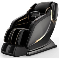 Full Body Zero Gravity Shiatsu Massage Chair L-Track Recliner With Airbag Speaker Lcd Screen Remote Control Voice Control Back/Leg Heat