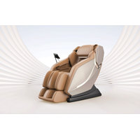 Full Body Zero Gravity Shiatsu Massage Chair L-Track Recliner With Airbag Speaker Lcd Screen Remote Control Voice Control Back/Leg Heat by Inbox Zero