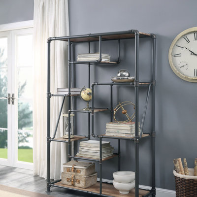 Brantley Antique Oak & Sandy Gray Finish Bookshelf by Trent Austin Design