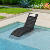 Ergowave Waterproof Patio Chaise Lounge – Anti-Drift Poolside Comfort With Adjustable Headrest & Sandbag Anchors