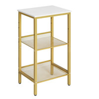 3-Tier Tall End Table with Adjustable Mesh Shelves by Latitude Run
