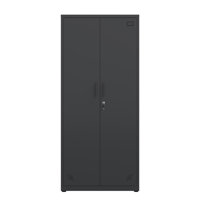 High Storage Cabinet With 2 Doors And 4 Partitions To Separate 5 Storage Spaces, Home/ Office Design by Hokku Designs