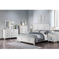Momo White Panel Bedroom Set by Lark Manor