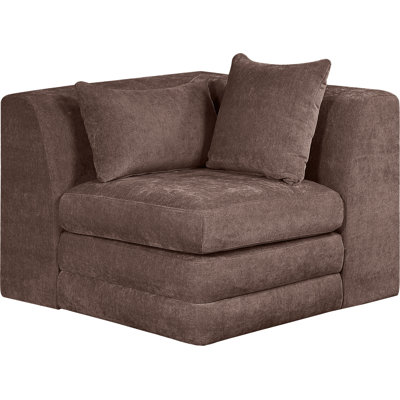 Vredenburgh Chenille Fabric Upholstered Corner Modular Chair