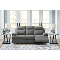 Needham Reclining Sofa With Drop Down Table by Ebern Designs