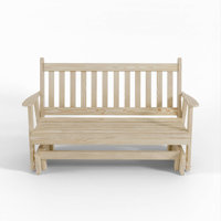Brainard Keystone Amish 4 Foot Franklin Wooden Porch Glider - Solid Wood Outdoor Gliding Bench Amish by Winston Porter