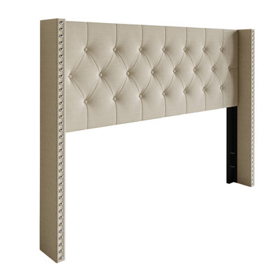 Grinnell Tufted Upholstered Headboard by House of Hampton