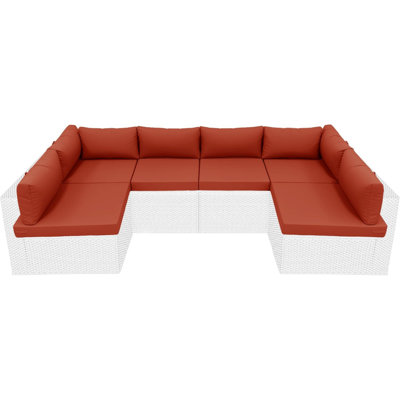 14 Piece Set Of Outdoor Replacement Cushions, For Patio Furniture, Waterproof, Stain Resistant, Fade Resistant, Heat Pressing TPU, Outdoor Olefin Fabr by Hokku Designs