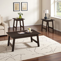 Rayner 3pcs Coffee, Accent, End Table by Ebern Designs