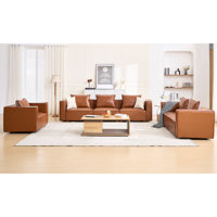 Configurable Vegan Leather Living Room Set