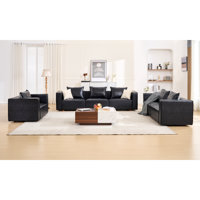 Configurable Vegan Leather Living Room Set