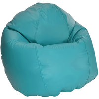 Premium Vinyl 31x33x20" Small Bean Bag Chair - w/Polystyrene Beads and CertiPUR Foam Filled Bean Bag for Adults, Teens and Kids by Trule