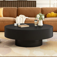 Easy Assembly Round Coffee Table by Orren Ellis