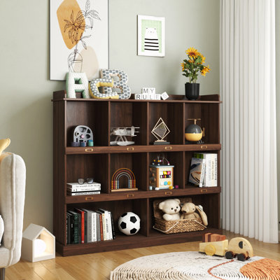 Wooden Open Shelf Bookcase