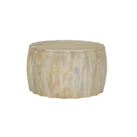 Lina 30" Diamond Facet Mango Wood Coffee Table by Loon Peak