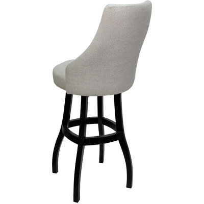 Swivel Solid Wood Extra Tall Bar Stool by Red Barrel Studio