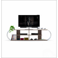 FurnisHome Store Mid Century Modern Tv Stand 4 Shelves Open Storage Entertainment Centre 68 inch Tv Unit by Wrought Studio